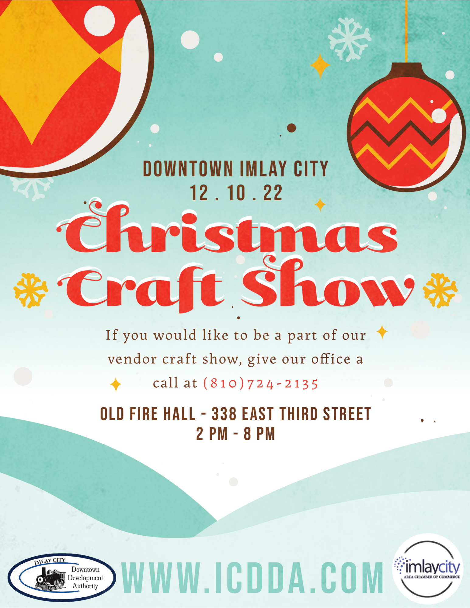 christmas craft show flyer