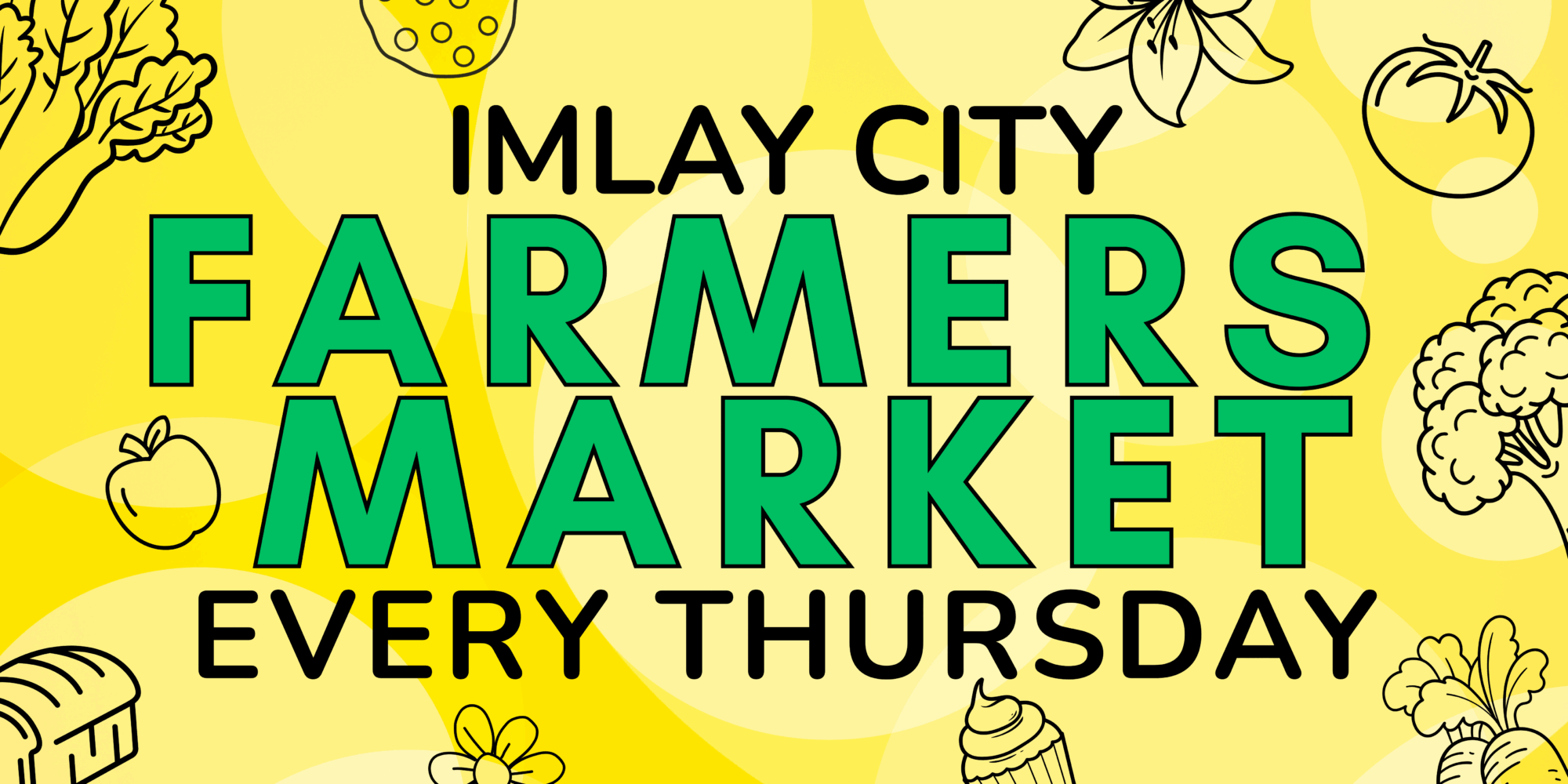 Imlay City Farmers Market promotional poster