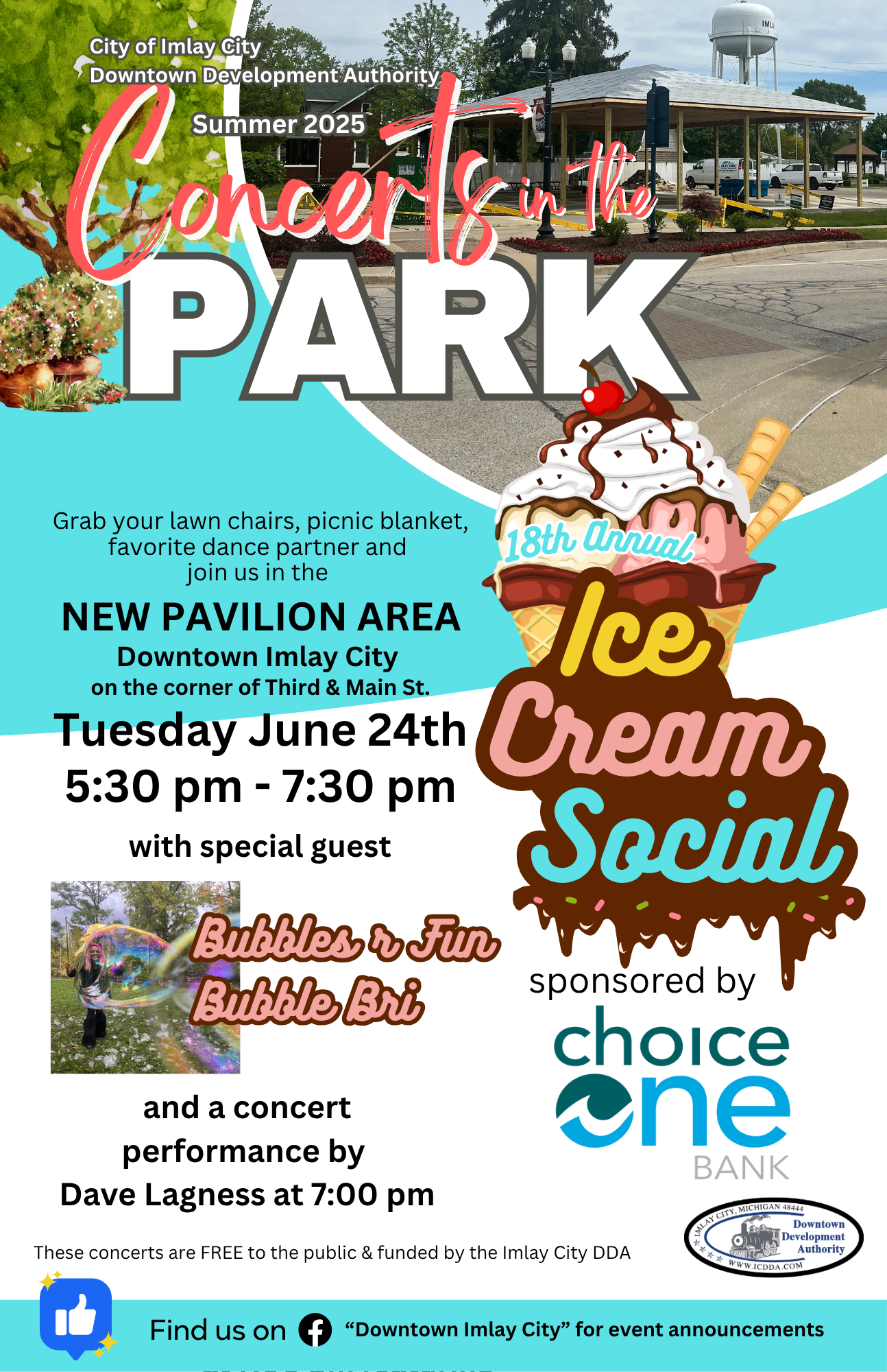 2025 Summer Concerts and Ice Cream Social in Imlay City