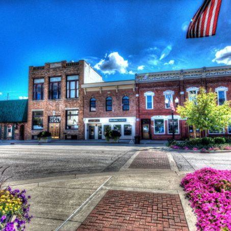 Downtown Imlay City With Flowers Home Page
